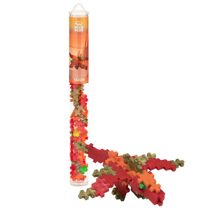 The 70 piece Dragon tube is a great way to get started with Plus-Plus. Kids will learn to create in 2D or 3D, encouraging open-ended, creative play. It’s a perfect STEM toy to develop fine motor skills, focus and patience. Dragon (Red, Orange, Lime, Gold, Yellow) 
