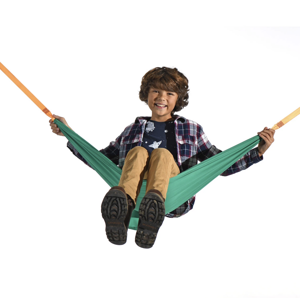 Child in Pocket Swing.