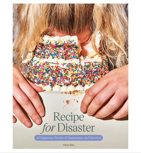 Recipe for Disaster Cookbook cover. 