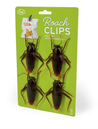 Funny bag clips that looks like roaches.