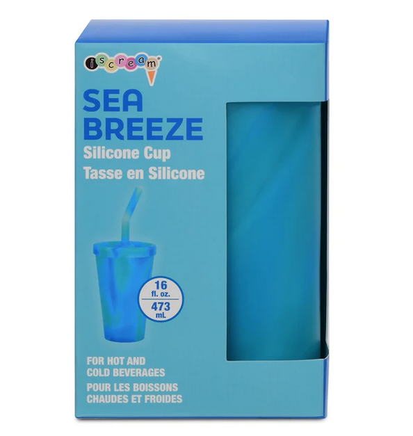 Sea Breeze Silicone Cup and Straw