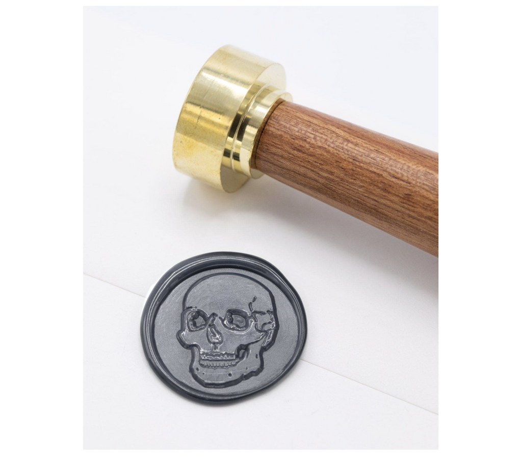 Skull wax stamp and seal.