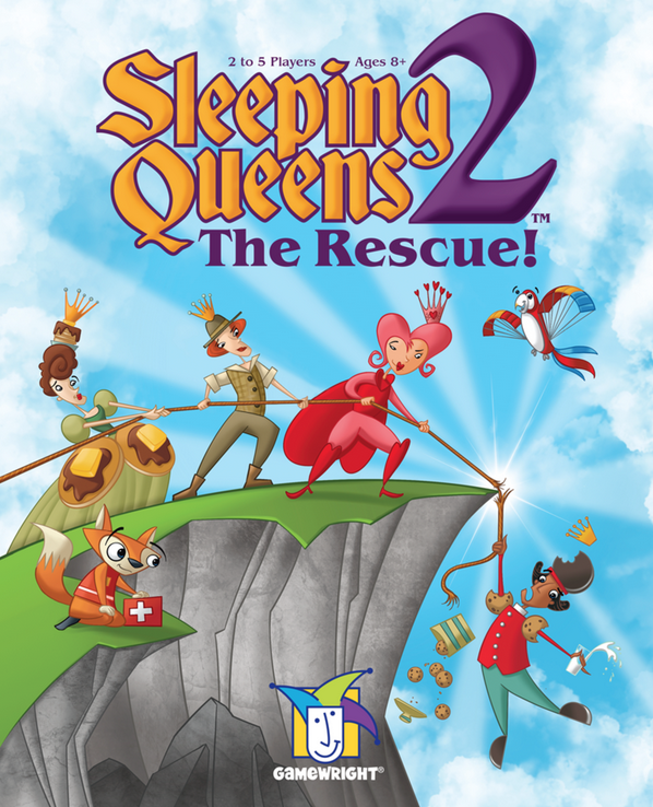 Cover of the Sleeping Queens 2 game box. 