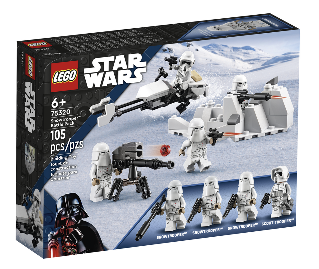 Lego Star Wars Snowtrooper battle pack. Ages 6 and up. 105 pieces.