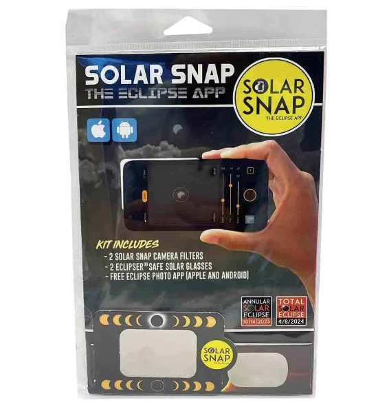 The Solar Snap Eclipse Kit in it's package. 