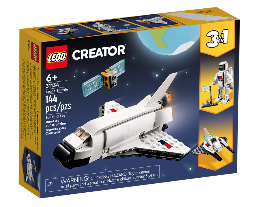 Lego Creator Space Shuttle. Ages 6 and up. 144 pieces.