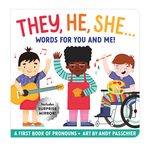They, He, She, Words For You And Me book cover. 