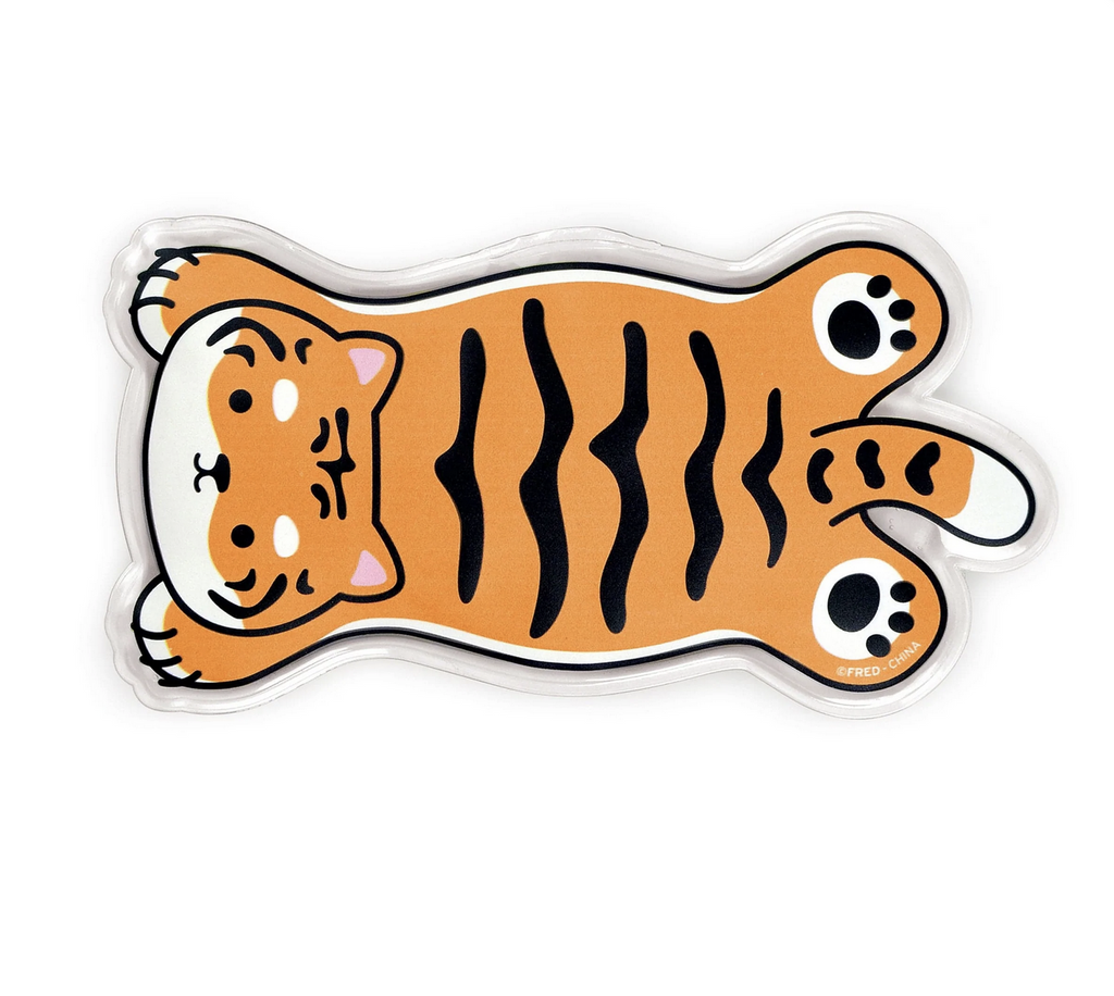 Tiger chill out mask looks like a cute tiger rug.