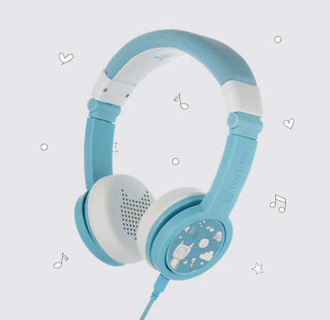 Blue Tonies headphones. 