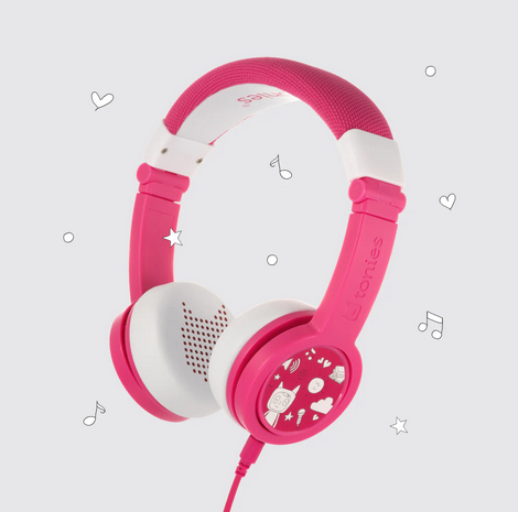 Pink Tonies headphones. 