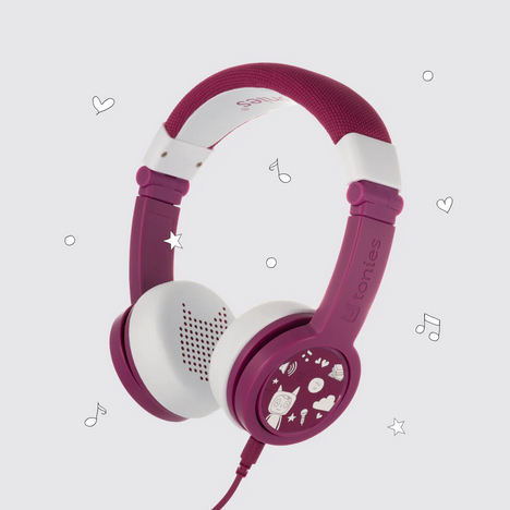 Purple Tonies headphones.
