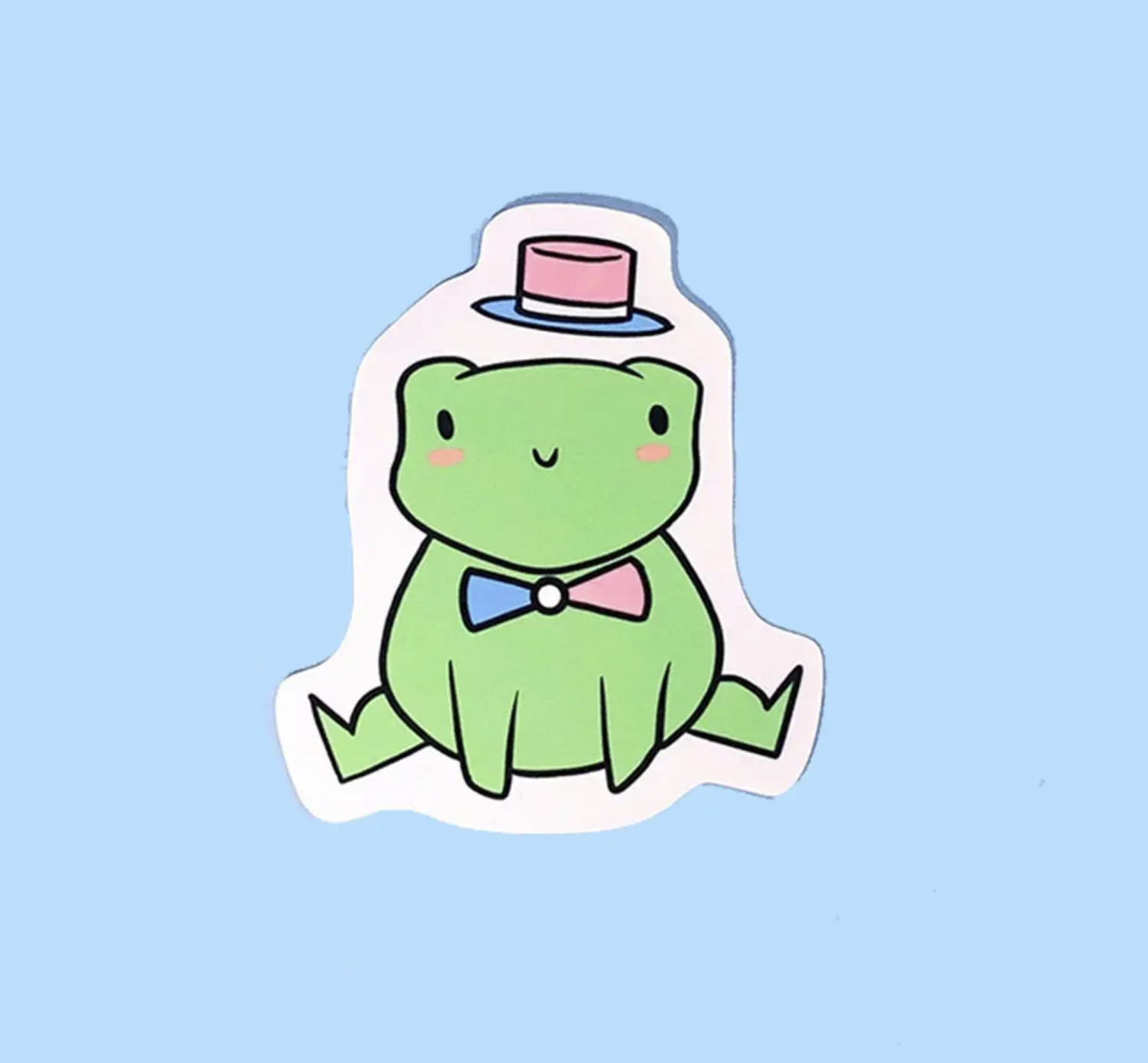 Trans Pride Frog Sticker – World of Mirth