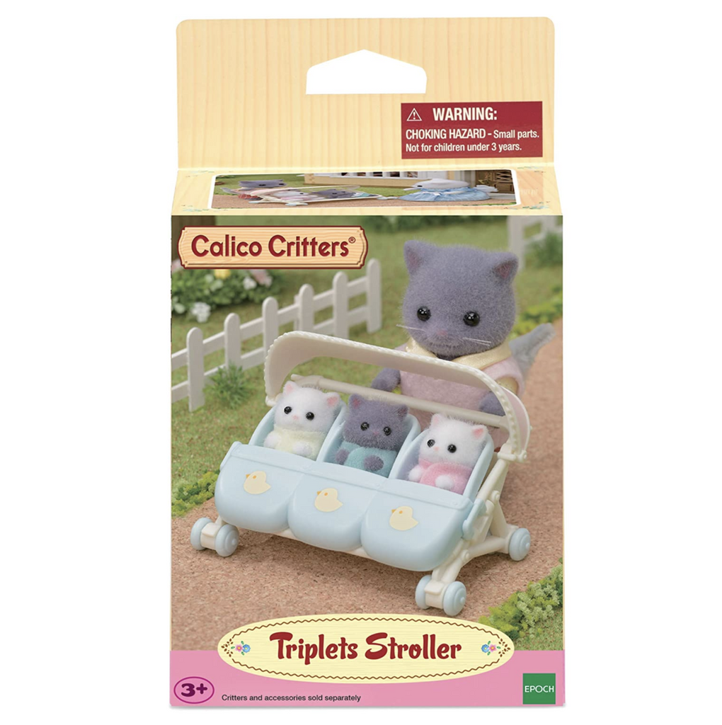 Box of Calico Critters Triplets Stroller.